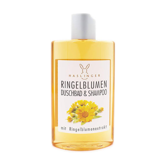 Haslinger Calendula Shower Gel & Shampoo – Soothing Care for Hair & Body 200ml