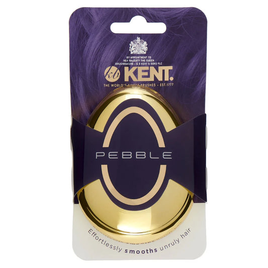 Kent Brushes Pebble Detangling Brush - Metallic Gold 87mm