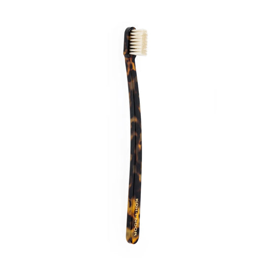 Koh-I-Noor Garden Series Medium Natural Bristle Toothbrush - Handmade in Italy