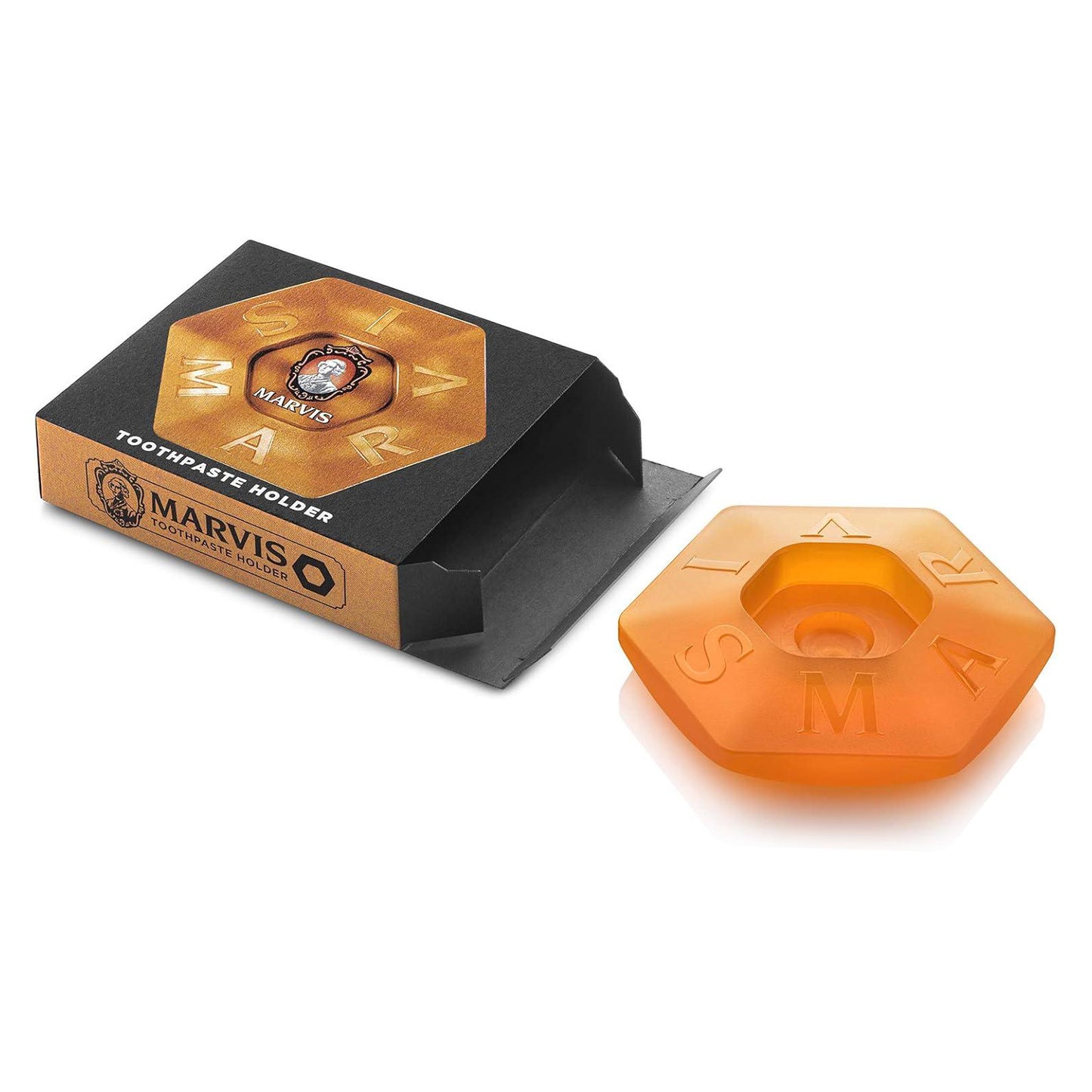 Marvis Orange Toothpaste Holder - Vibrant Italian Flare for Your Vanity