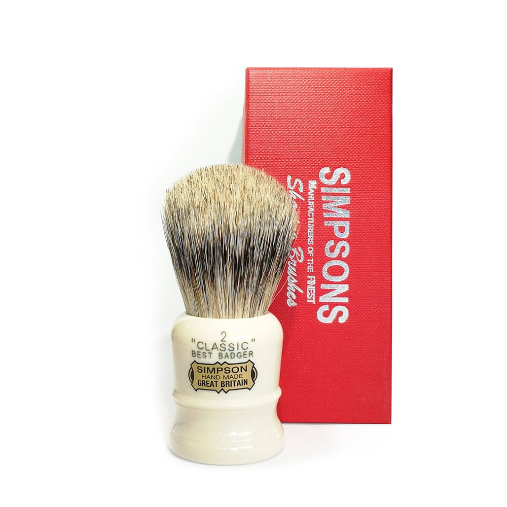 Simpsons Classic CL2 Best Badger Shaving Brush – The Face Latherer’s Dream
