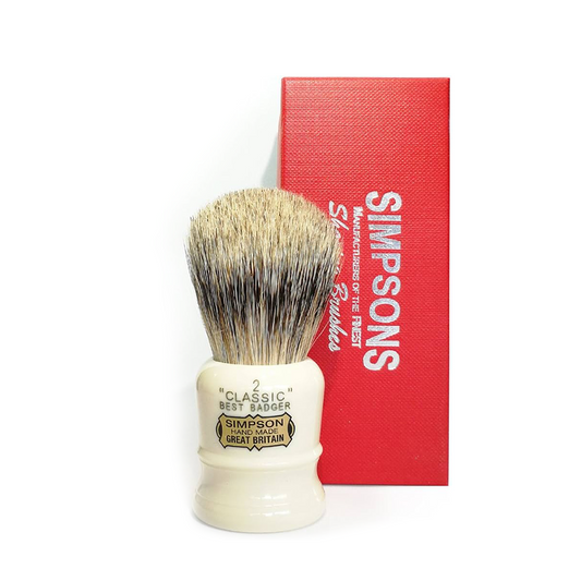 Simpsons Classic CL2 Best Badger Shaving Brush – The Face Latherer’s Dream