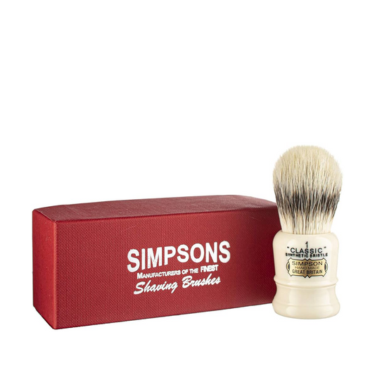 Simpsons Classic 1 Synthetic Shaving Brush – The Modern Travel Essential