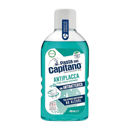 Pasta Del Capitano Mouthwash Against Plaque – Advanced Antibacterial Protection 400ml