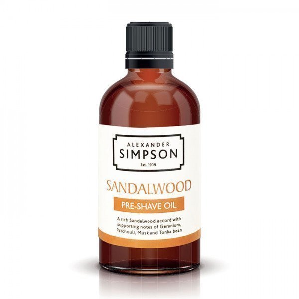 Simpsons Sandalwood Ultra-Glide Pre-Shave Oil – Noble Skin Prep 50ml