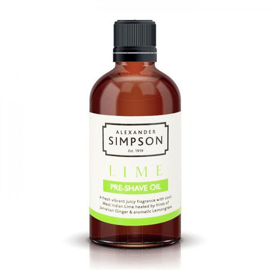 Simpsons Ultra Glide Lime Pre-Shave Oil – Zesty Protection 50ml