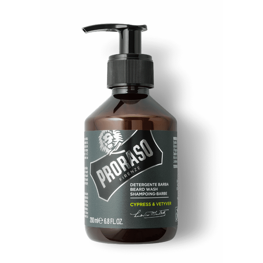 Proraso Beard Wash Cypress & Vetyver – Refreshing Woods & Citrus Scent 200ml