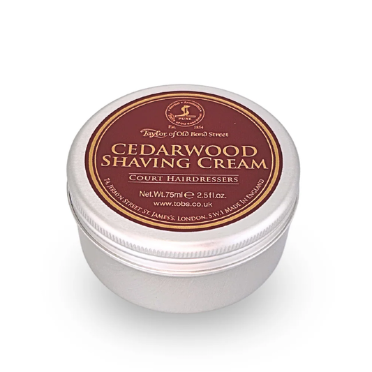Taylor of Old Bond Street Cedarwood Shaving Soap – Deep Woody Performance 75g