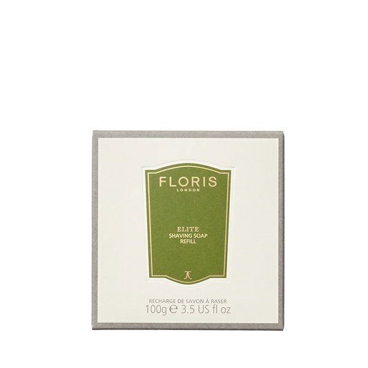 Floris London Elite Shaving Soap Refill 100g - Triple-Milled Luxury Soap Puck