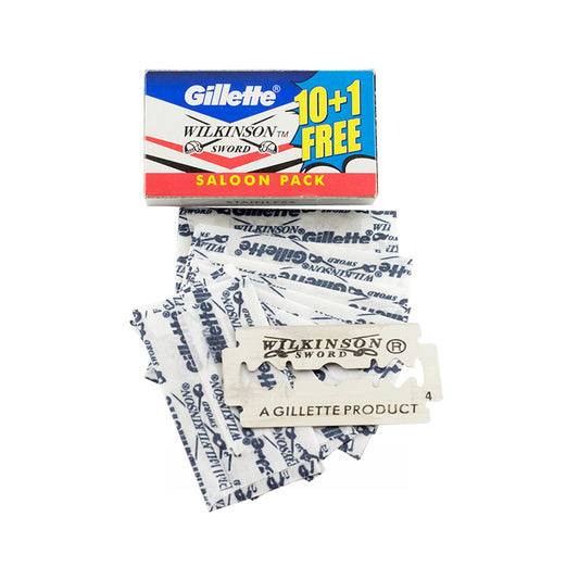 Gillette Wilkinson Sword Double Edge Razor Blades (10+1 Free)