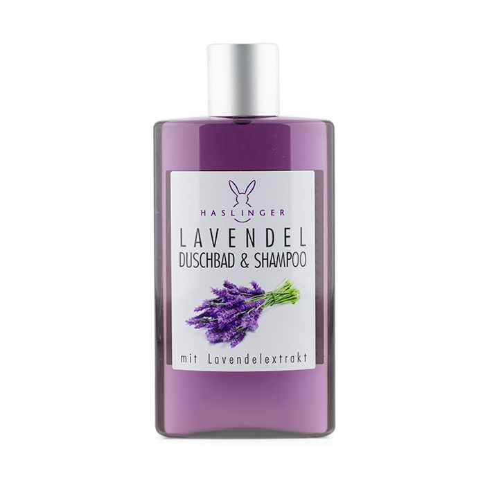 Haslinger Lavender Shower Gel & Shampoo - Calming & Relaxing 2-in-1 Wash 200ml