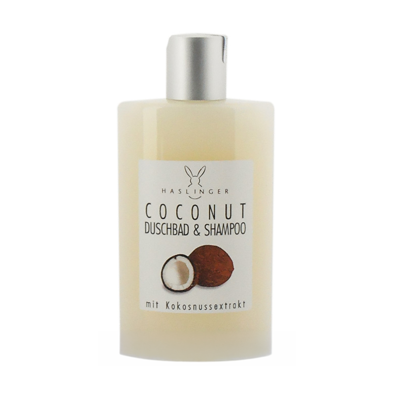 Haslinger Coconut Shower Gel & Shampoo - Tropical Hydration & Shine 200ml