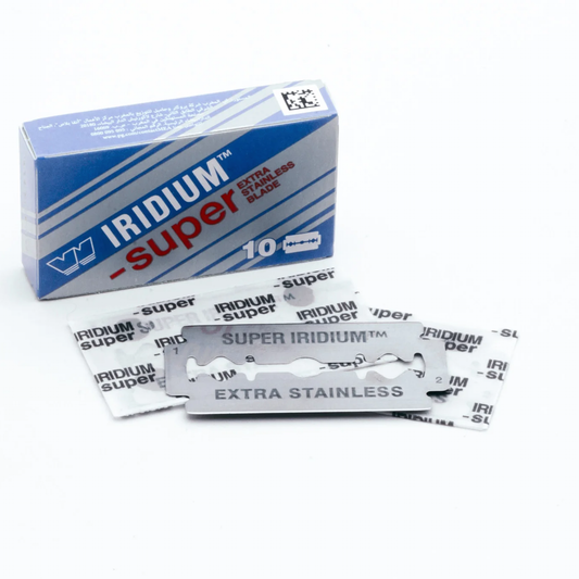 Wizamet Super Iridium Double Edge Blades (10-Pack) – Professional Barber Quality