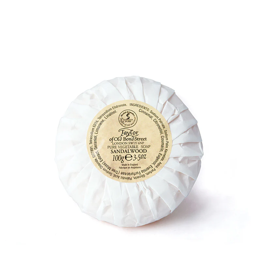 Taylor of Old Bond Street Sandalwood Pure Vegetal Soap – Classic British Luxury 100g