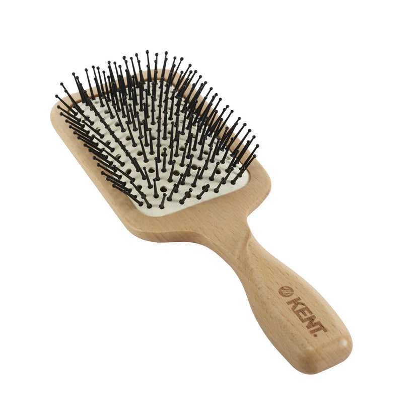 Kent Brushes Pure Flow LPF2 Large Vented Paddle Brush - FSC™ Wood Detangler