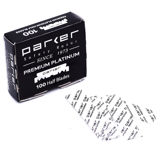 Parker Premium Platinum Single Edge Blades 100pcs – Barbershop Quality & Smoothness