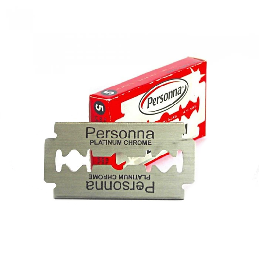 Personna "Red" Platinum Double Edge Razor Blades 5pcs – The Ultimate Smooth Shave