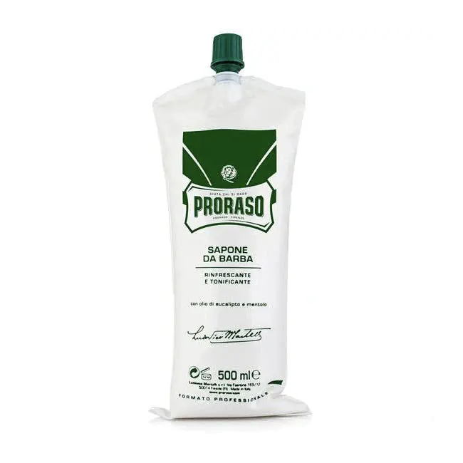Proraso Professional Shaving Cream Eucalyptus - Concentrated Cooling Lather 500ml