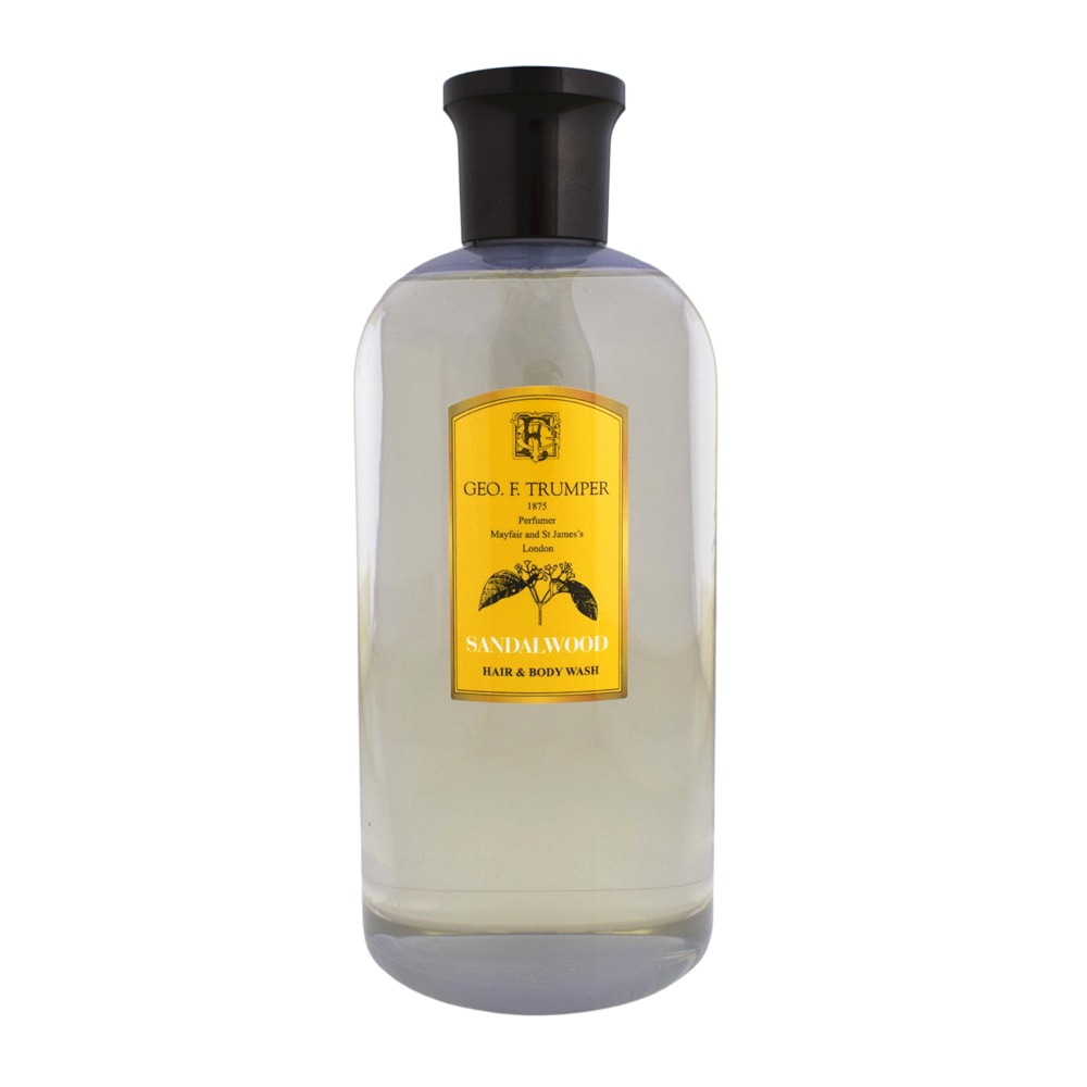 Geo. F. Trumper Sandalwood Hair & Body Wash - Luxury Dual-Action Cleanser 500ml