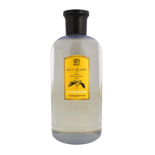 Geo. F. Trumper Sandalwood Hair & Body Wash - Luxury Dual-Action Cleanser 500ml