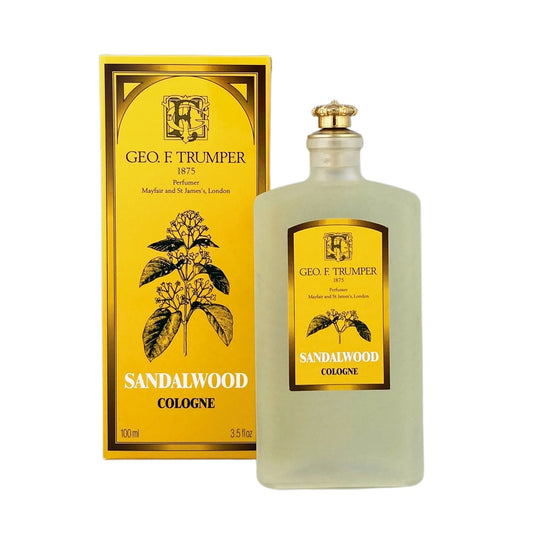 Geo. F. Trumper Sandalwood Cologne - Iconic & Rich Woody Fragrance 100ml Splash