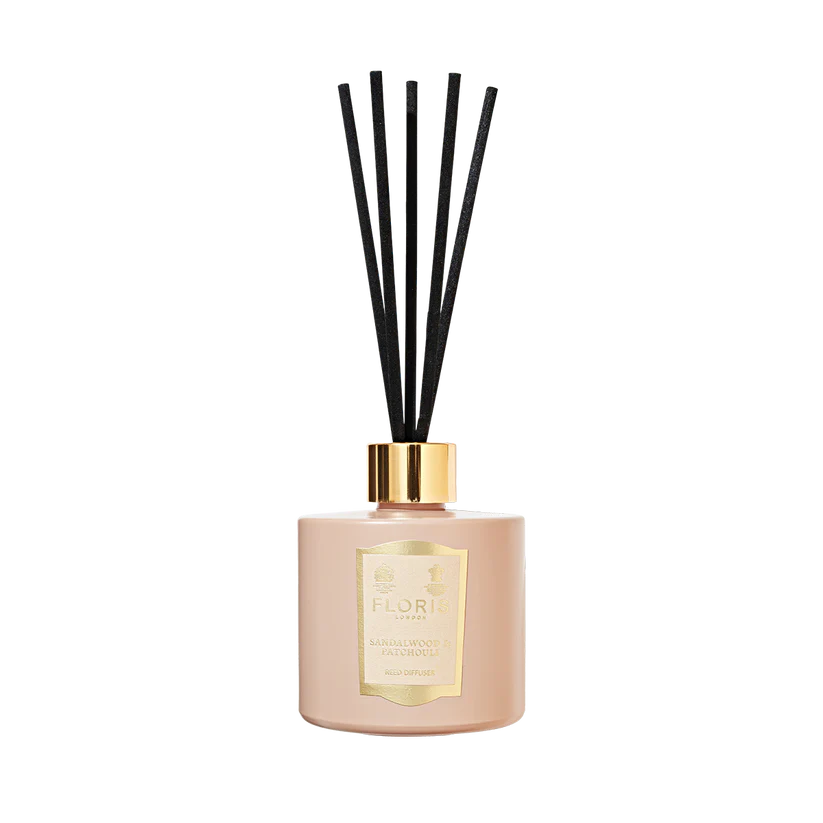 Floris London Sandalwood & Patchouli Reed Diffuser - Luxury Home Fragrance 200ml