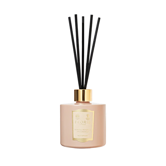 Floris London Sandalwood & Patchouli Reed Diffuser - Luxury Home Fragrance 200ml