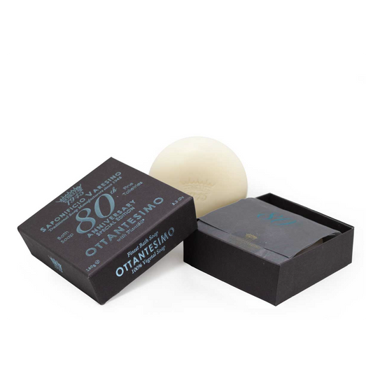 Saponificio Varesino 80th Anniversary Bath Soap – Commemorative Artisan Cleansing 150g