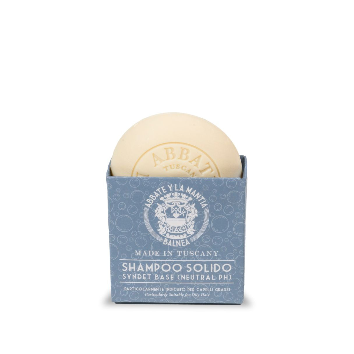 Abbate Y La Mantia Solid Shampoo for Oily Hair - Purifying Saffron & Green Clay 125g