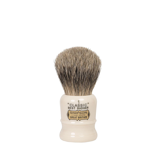 Simpsons Classic CL1 Best Badger Shaving Brush – The Precise Powerhouse