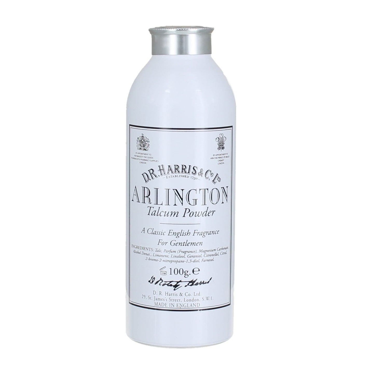 Dr Harris Arlington Talcum Powder - Soothing Citrus and Fern Moisture Control 100g