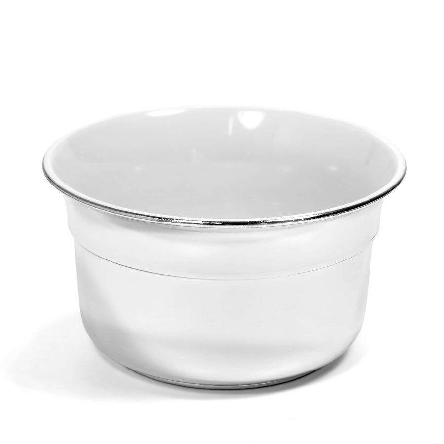 Omega Shaving Bowl Silver – Modern Industrial Style & High-Performance Lather