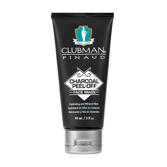 Clubman Pinaud Peel-Off Black Mask - Detoxifying Charcoal & Ghassoul Clay 90g