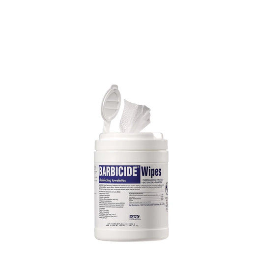 Barbicide Professional Disinfecting Wipes - Hospital-Grade Surface & Tool Sanitization (120pcs)