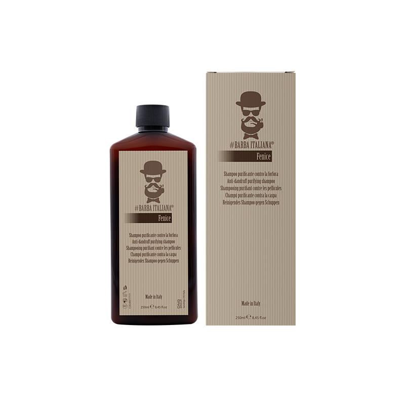 Barba Italiana Fenice - Anti-Dandruff Purifying Shampoo for Oily & Dry Scalp 250ml