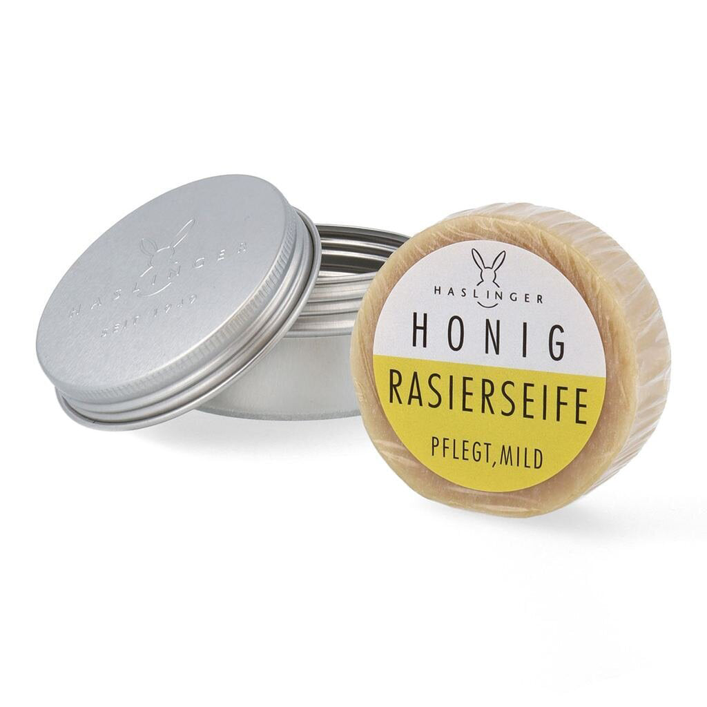 Haslinger Honey Shaving Soap - Nourishing & Extra-Mild Lather 60g