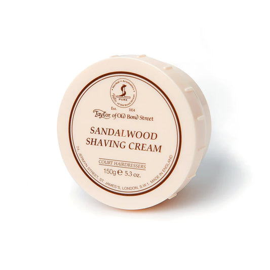 Taylor of Old Bond Street Sandalwood Shaving Cream - Iconic British Gentleman's Scent 150g
