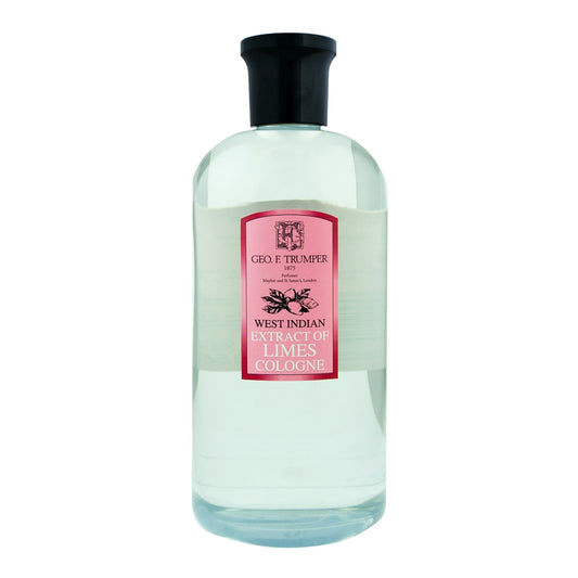 Geo. F. Trumper West Indian Extract of Limes Cologne - Barber Size Refill 500ml in plastic bottle