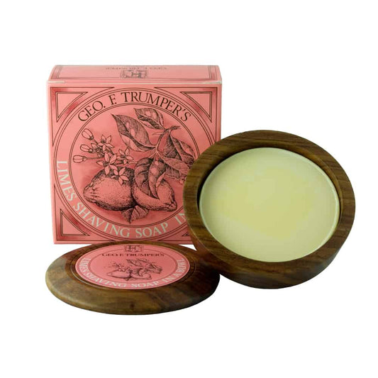 Geo. F. Trumper Extract of Limes Shaving Soap - Hand-Turned Wooden Bowl 80g