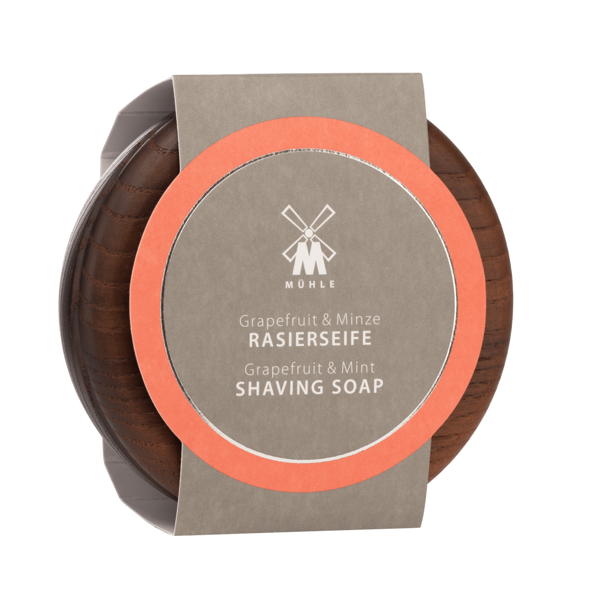 Muehle Ash Wooden Bowl with Grapefruit & Mint Shaving Soap 65g