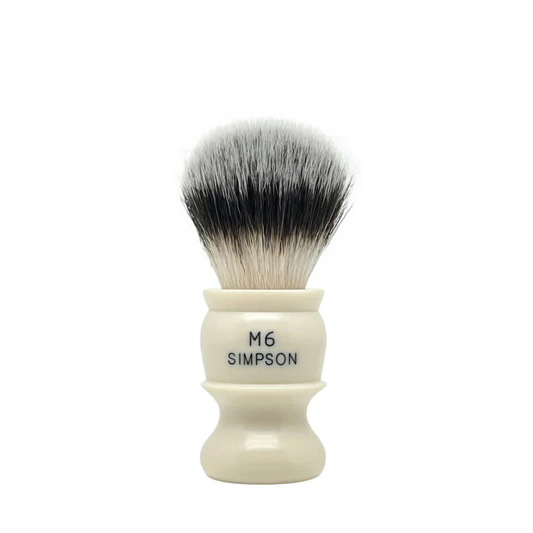 Simpsons M6 Sovereign Synthetic Shaving Brush – The Refined Mid-Size Classic