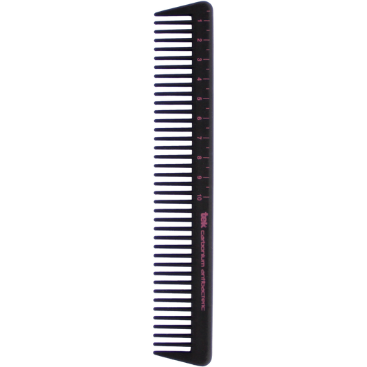 TEK 2360 Academic Wide Tooth Cutting Comb - 99.99% Antibacterial Carbon Alloy