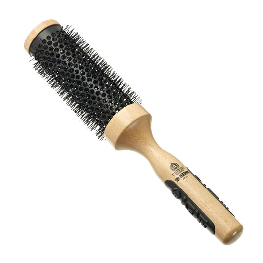Kent Brushes PF12 Ceramic Round Brush - Beechwood & Nylon 49mm
