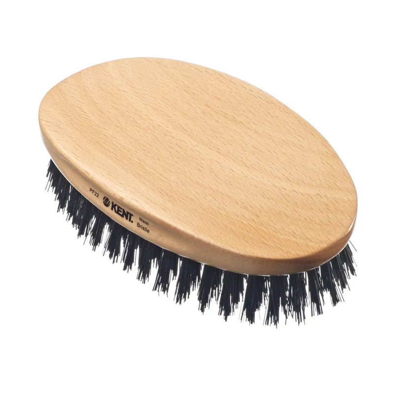 Kent Brushes PF22 Military Style Men's Hair Brush - Bristle & Nylon Mix