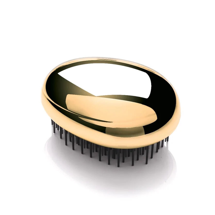 Kent Brushes Pebble Detangling Brush - Metallic Gold 87mm