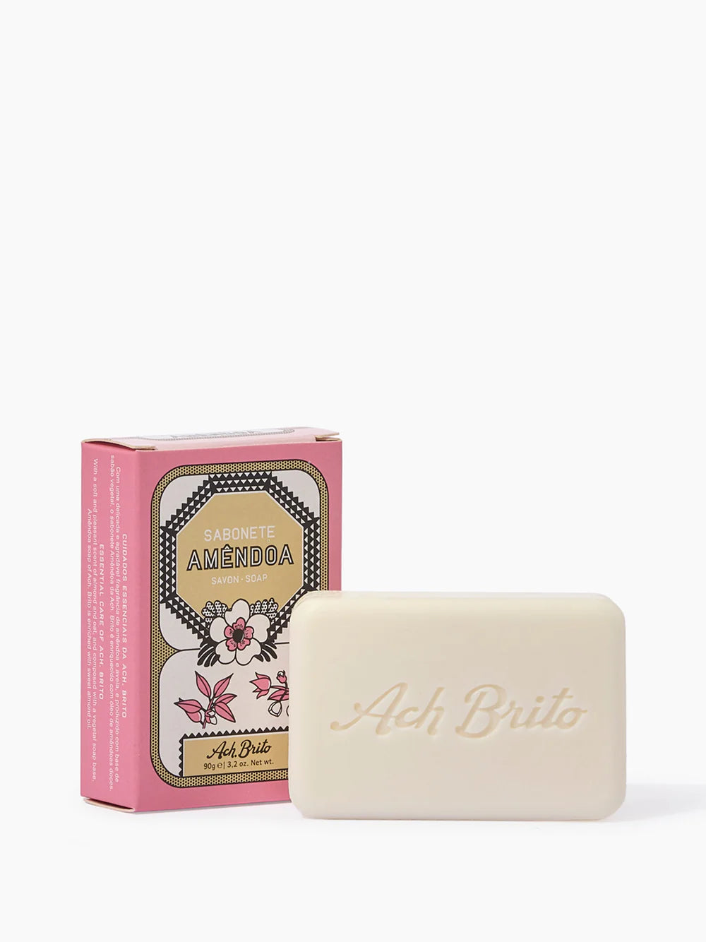 Ach Brito Almond Soap - Traditional Vegetable-Based Bar 90g