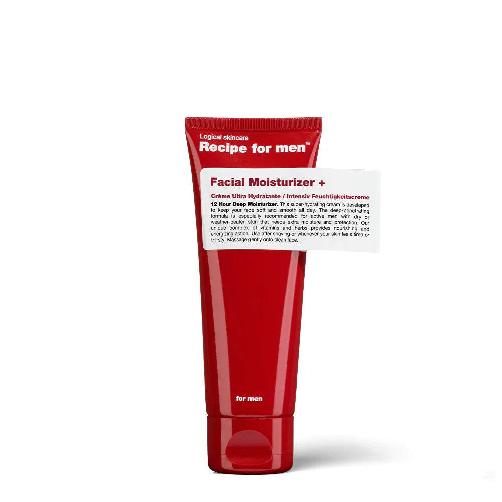Recipe for men +Ultra Facial Moisturizer – Ultimate Hydration & Recovery 75ml