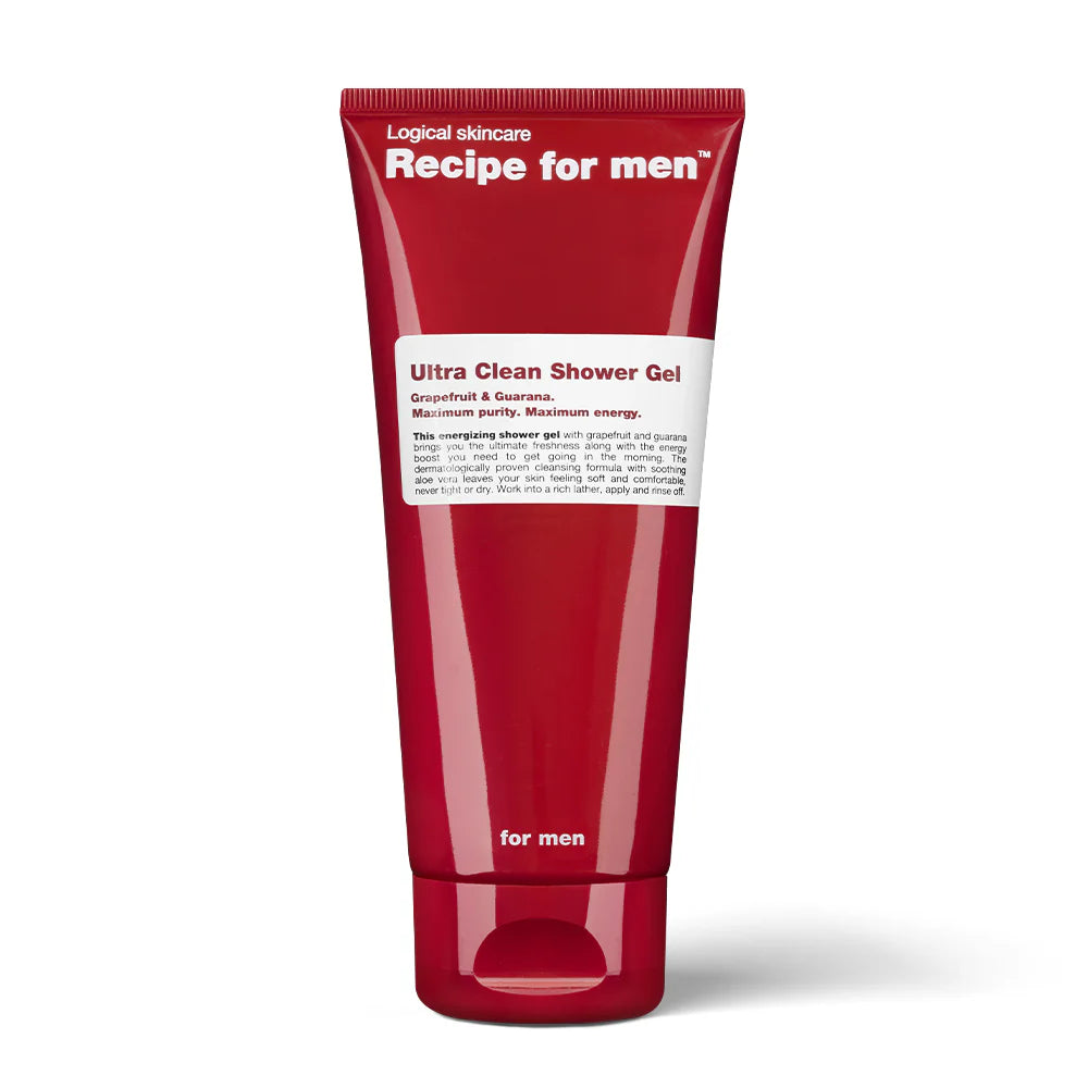 Recipe for men Ultra Clean Shower Gel – Refreshing Full-Body Detox 200ml