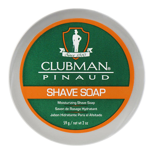 Clubman Pinaud Shave Soap - Traditional Moisturizing Lather with Shea Butter 59g