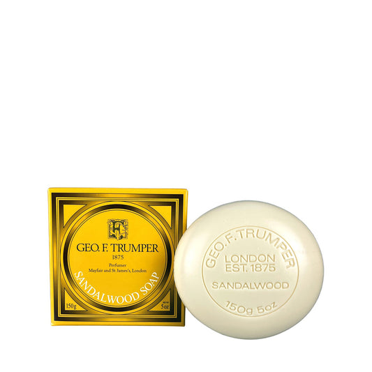 Geo. F. Trumper Sandalwood Traditional Bath Soap - Triple-Milled Luxury 150g